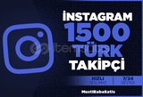 ⭐İnstagram 1500 Türk takipçi⭐