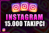 Instagram 15.000 Gerçek Takipçi [Garantili]