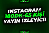 ⭐Instagram 180 Dakika 65 Kişi İzleyici!