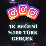 Instagram 1K %100 Türk Gerçek Beğeni !