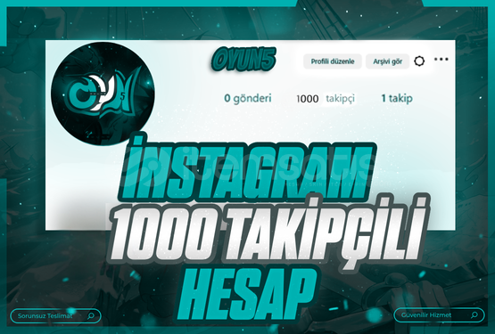 ✅İNSTAGRAM 1K TAKİPÇİLİ HESAP✅ ✅İNSTAGRAM 1K TAKİPÇİLİ HESAP✅