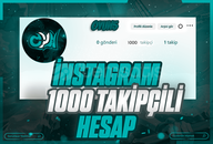✅İNSTAGRAM 1K TAKİPÇİLİ HESAP✅