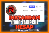 ✅İNSTAGRAM 1K TAKİPÇİLİ HESAP✅