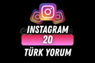 İNSTAGRAM 20 ADET TÜRK YORUM /ÖZELLEŞTİRİLEBİLİR