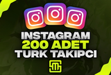 ✨Instagram 200 Adet Türk Takipçi!