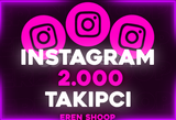 ⭐️Instagram 2000 Adet Gerçek Takipçi | Garanti