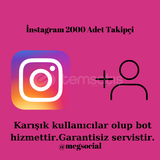 İnstagram 2000 Adet Kadın Ağırlıklı Takipçi