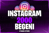 ⭐ İnstagram 2000 Gerçek Beğeni