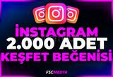 Instagram 2.000 Gerçek Beğeni - Keşfet Etkili