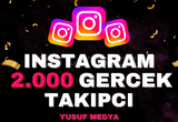 ⭐INSTAGRAM 2.000 GERÇEK TAKİPÇİ⭐