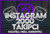 İNSTAGRAM 2.000 TAKİPÇİ | ANLIK | 