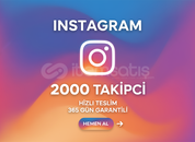 İnstagram 2.000 takipçi çalişan 365 GÜN GARANTİ
