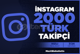 ⭐İnstagram 2000 Türk takipçi⭐