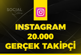 Instagram 20.000 Gerçek Takipçi - Garantili