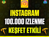 ⭐️☘️İnstagram 100000 (100K) İzlenme❤️Sorunsuz❤️