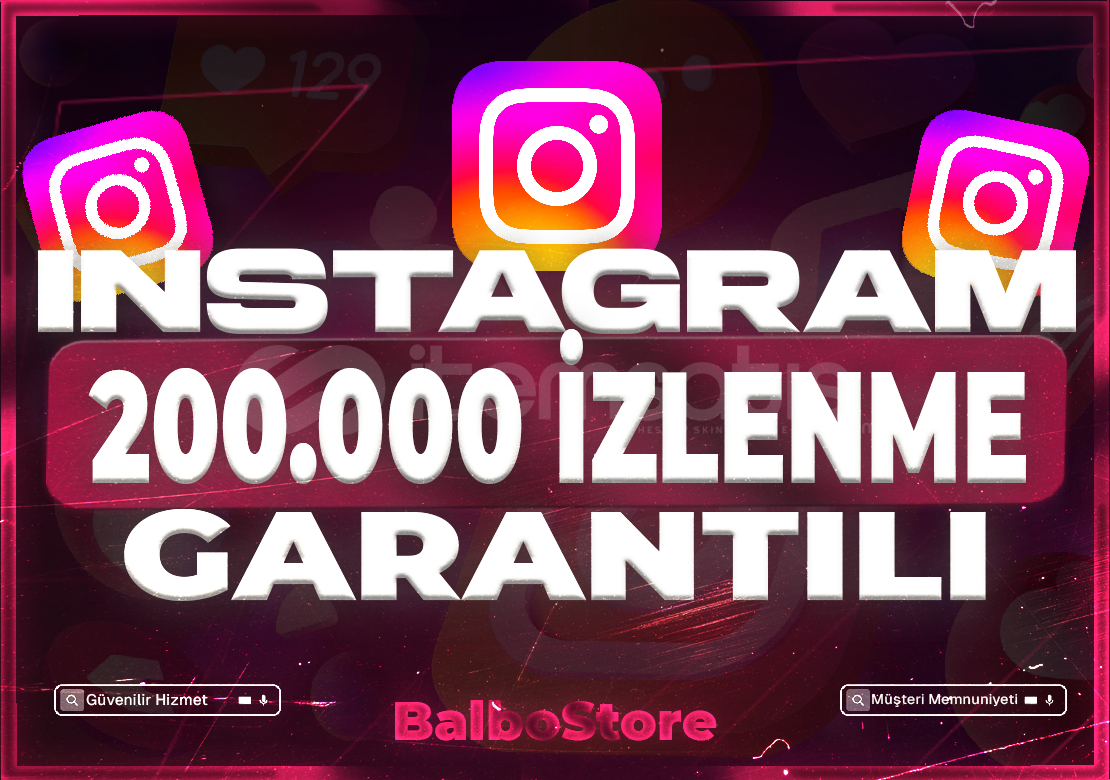 ⭐️İNSTAGRAM 200.000 İZLENME+GARANTİ✅⭐️ ⭐️İNSTAGRAM 200.000 İZLENME+GARANTİ✅⭐️
