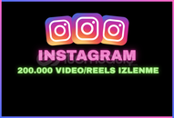 INSTAGRAM 200.000 VIDEO/REELS IZLENME