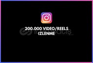 INSTAGRAM 200.000 VIDEO/REELS IZLENME