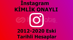 İNSTAGRAM 2012-2020 KİMLİK ONAYLI HESAPLAR