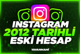 İnstagram 2012 Tarihli Eski Hesap