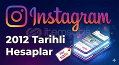 Instagram 2012 Tarihli hesablar çok ucuza