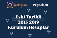 ❄INSTAGRAM - 2013-2019 Tarihli Hesaplar!