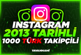 İnstagram 2013 Tarihli 1.000 Türk Takipçili 