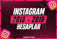 İNSTAGRAM 2014-2015 TARİHLİ HESAPLAR MAİLTESLİM