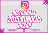 İNSTAGRAM 2015 KURUMLU KALİTELİ HESAP ⭐