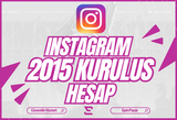 İNSTAGRAM 2015 KURUMLU KALİTELİ HESAP ⭐