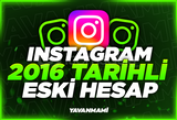 İnstagram 2016 Tarihli Eski Hesap