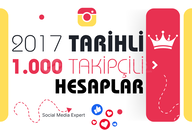 Instagram 2017 Tarihli 1K Takipçili Hesaplar
