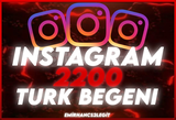 [Instagram] 2.200 Türk Beğeni