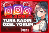 ⭐İnstagram 25 Adet Türk Kadın Özel Yorum⭐