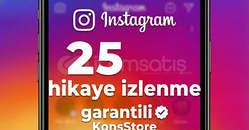 İNSTAGRAM 25 HİKAYE İZLENME 