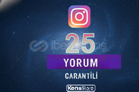 İNSTAGRAM 25 YORUM GARANTİLİ 