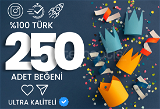 ⭐Instagram 250 Adet - %100 Türk Gerçek Beğeni