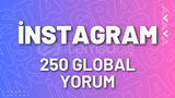 ⭐İnstagram 250 Global Özel Yorum⭐