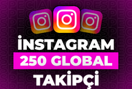 ⭐İnstagram 250 Global Takipçi + 30 Gün Garanti