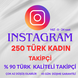 ⚡ INSTAGRAM 250 KADIN TÜRK TAKİPÇİ⚡ Garantili ⚡