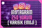 ⭐İnstagram 250 Karışık Emoji Yorum ⭐