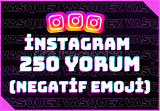 ⭐İnstagram 250 Negatif Emoji Yorum ⭐