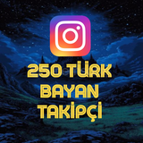 Instagram 250 Türk Bayan Takipçi (Garantili)