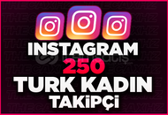 ⭐Instagram 250 Türk Kadın Takipçi⭐