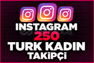 ⭐Instagram⭐250 Türk Kadın Takipçi⭐Garantili⭐