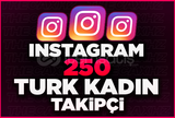 ⭐Instagram⭐250 Türk Kadın Takipçi⭐Garantili⭐