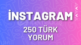 ⭐İnstagram 250 Türk Özel Yorum⭐
