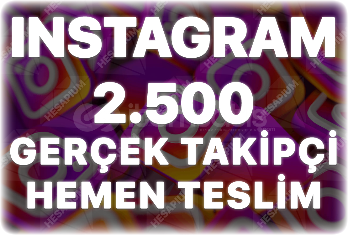 Instagram 2.500 Gerçek Takipçi - Keşfet Etkili Instagram 2.500 Gerçek Takipçi - Keşfet Etkili