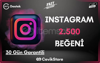 ⭐Instagram 2.500 Global Beğeni [Garanti]⭐