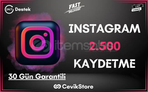 ⭐Instagram 2.500 Global Kaydetme [Garanti]⭐